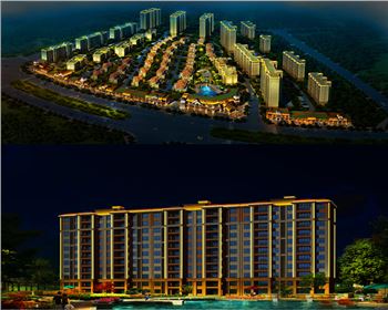 寧夏樓體亮化設(shè)計(jì)-碧桂園住宅小區(qū)