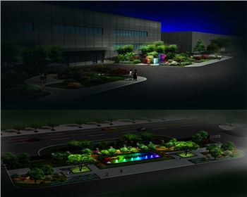 寧夏彩虹廠項目-夜景亮化設計