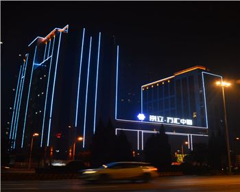 寧夏西安金宇藍苑-城市樓體亮化工程