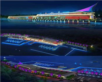 寧夏2018 寧夏 武漢軍運會帆船競賽基地亮化項目